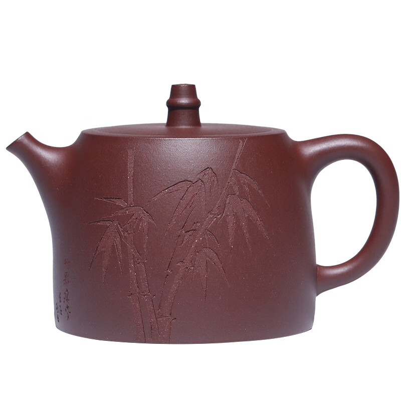 紫砂壶茶壶茶具柱瓢壶泡茶壶水壶 素刻款
