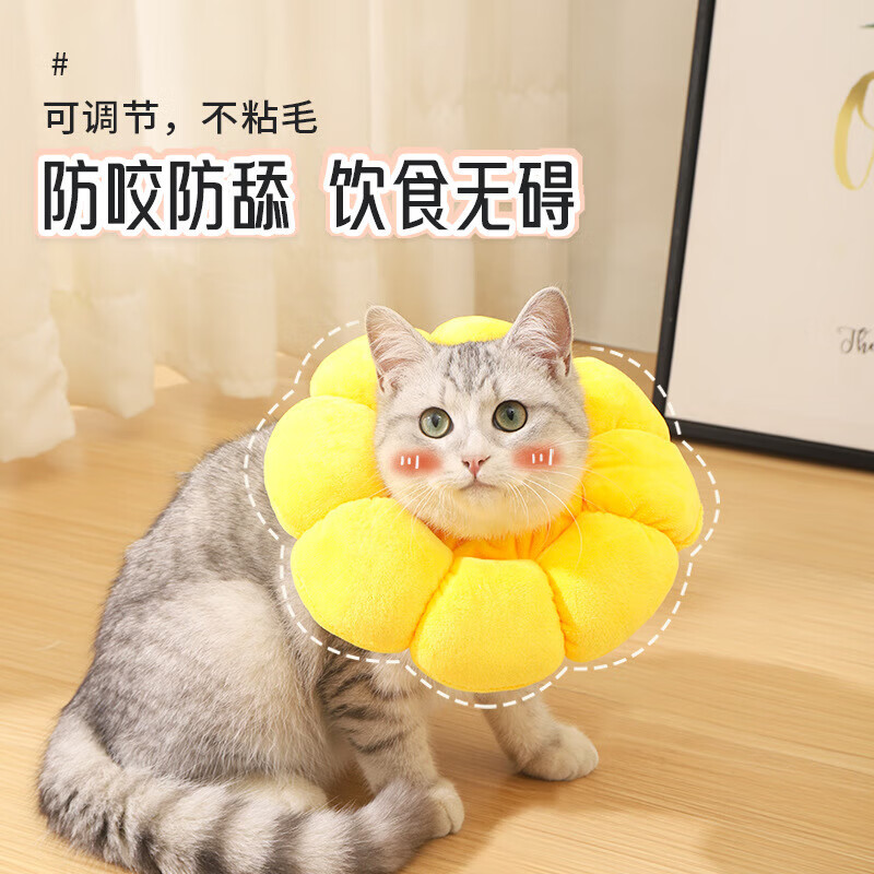 太阳花伊丽莎白项圈黄色M 4.9元，宠物便携透气手提包12斤 9.9元 - 线报酷