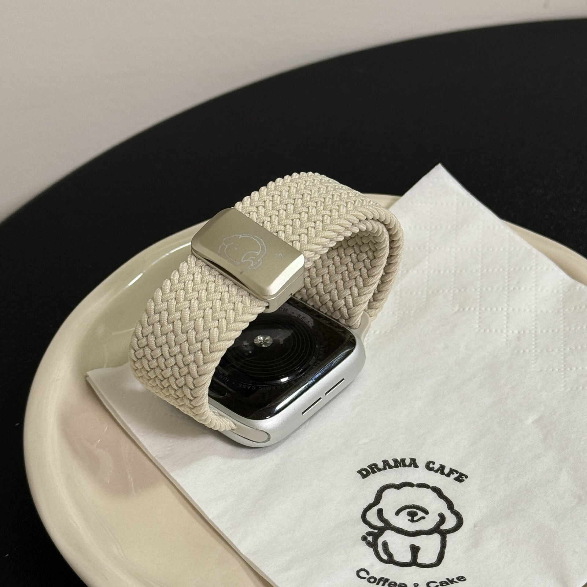 适用S11苹果手表表带S10尼龙编织腕带iwatch9可爱磁吸扣S8夏季SE透气Applewatch567男女运动替换带 烟紫色-磁吸扣 适用s10/s11通用 42mm