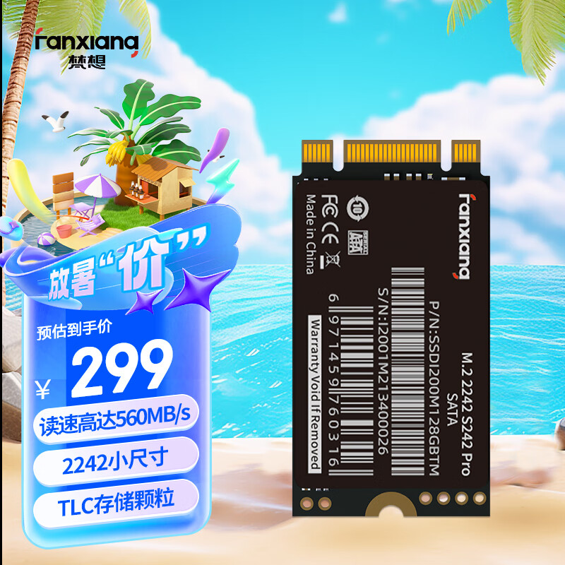 梵想（FANXIANG）512GB SSD固态硬盘 M.2接口SATA协议2242尺寸版型 精选TLC颗粒S242PRO