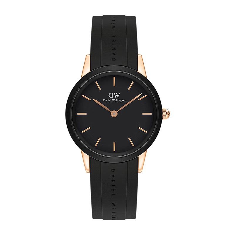 丹尼爾惠靈頓（DanielWellington）DW小黑膠手表全新橡膠帶32mm情侶女表生日禮物DW00100413