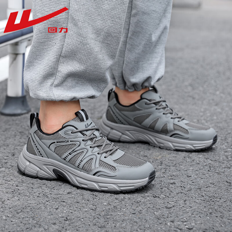 回力（Warrior）运动鞋男网面健步鞋老爹鞋男鞋百搭运动鞋 WXY(ZA)-5035 军绿 42