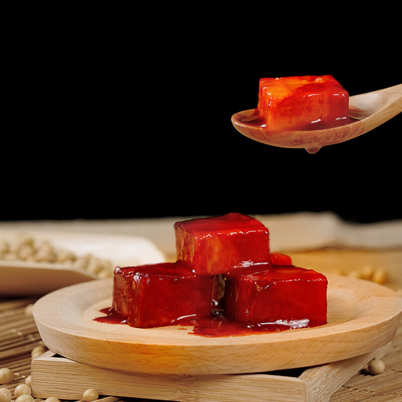 老才臣 酱豆腐350g乳瓷坛装 原味红腐乳 下饭菜佐餐 红腐乳350g*3坛