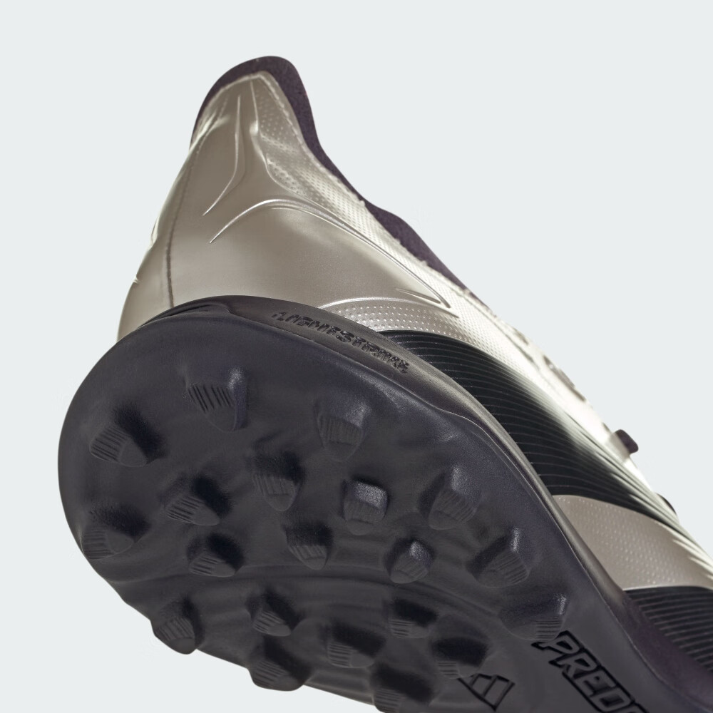 adidas PREDATOR LEAGUE TF人造草地/室外硬地碎钉足球鞋阿迪达斯 金属银灰色/黑色/漩涡荧光红 42.5