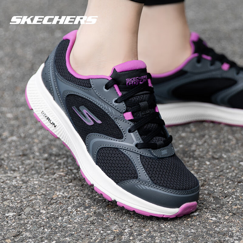 ���ڲ�����˹���棨Skechers��ŮЬ�ﶬ2025�¿��˶�Ь���м����ܲ�Ь�����������Ь�������Ь ��ɫ/��ɫ-BKPR 39 /�ο��������40������ 258.99Ԫ