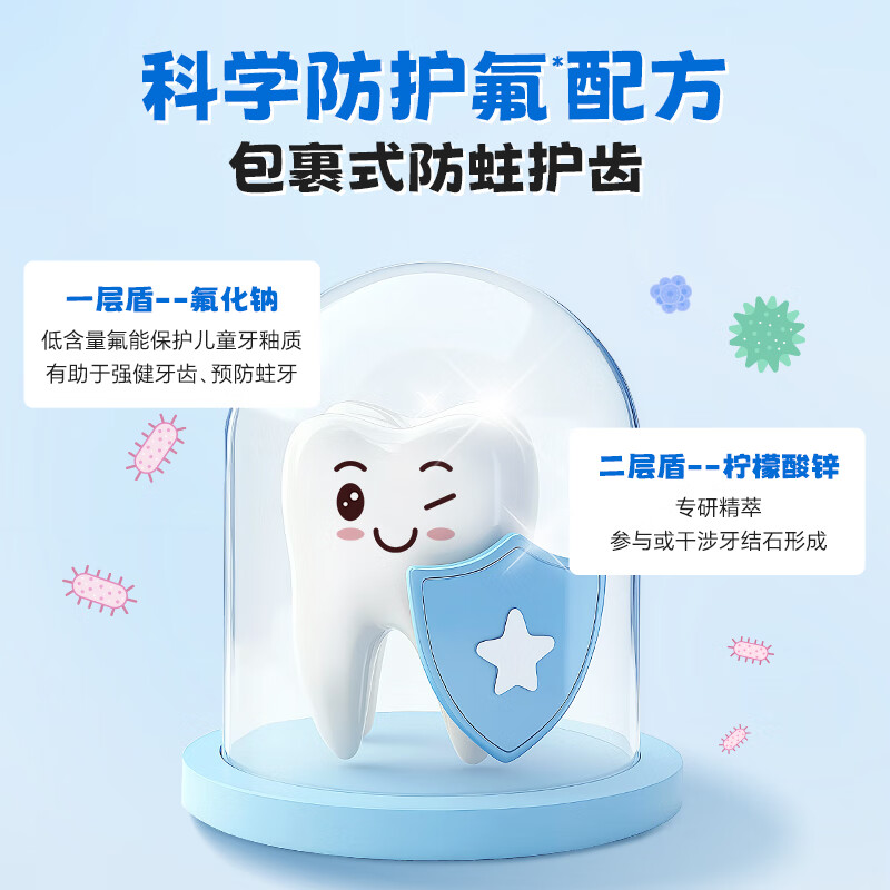 复因医用口腔防蛀凝胶儿童防蛀非牙膏预防龋齿减少菌斑含氟械字 60g*1支