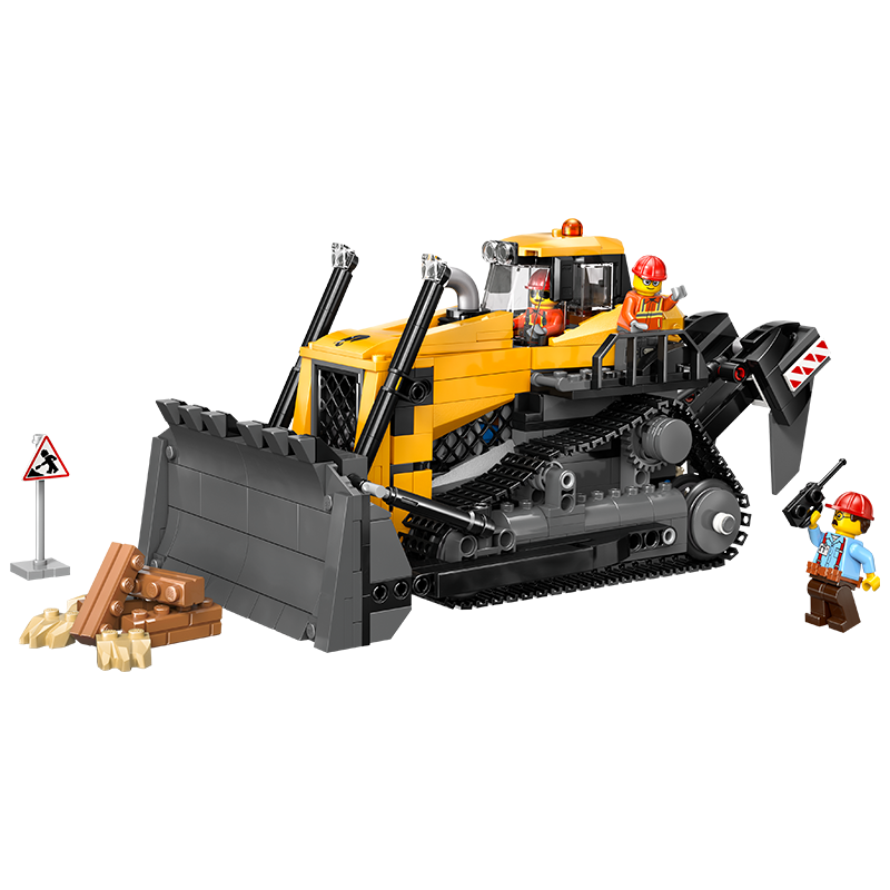 乐高（LEGO）积木拼装城市系列60466 黄色推土机男孩儿童玩具生日圣诞礼物