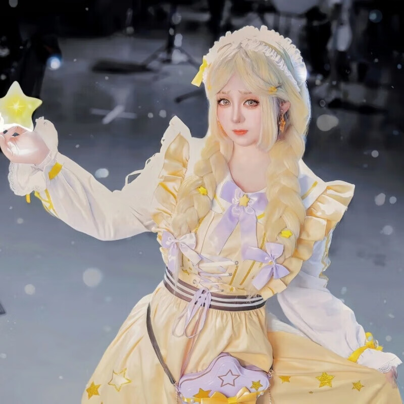 班达熊玩具商cos服咫尺微光第五人格cosplay动漫游戏角色扮演卡通c服 咫尺微光cos服+配饰+眼镜+假发+包包 L