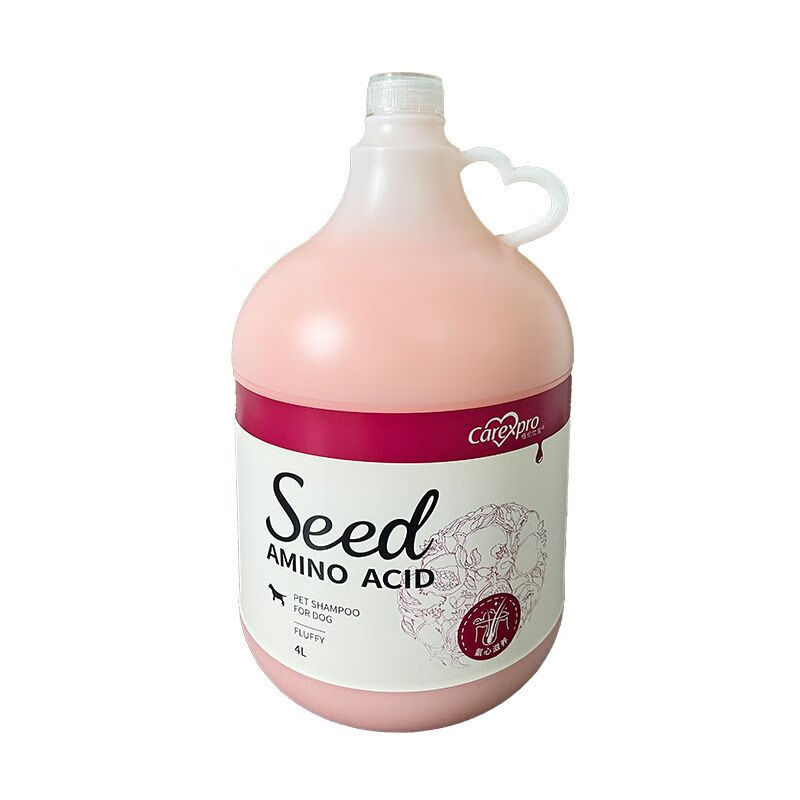 格伦仕宝宠物沐浴露狗狗香波籽粹氨基酸护毛素4L宠物用品猫咪浴液 丰盈飘逸香波(红石榴籽萃适合中