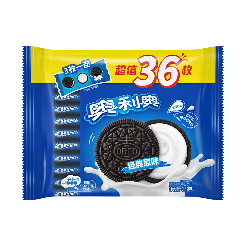 Oreo ������ �����ζϵ�� ԭζ ������ʳ 349g 1�� 17.9Ԫ