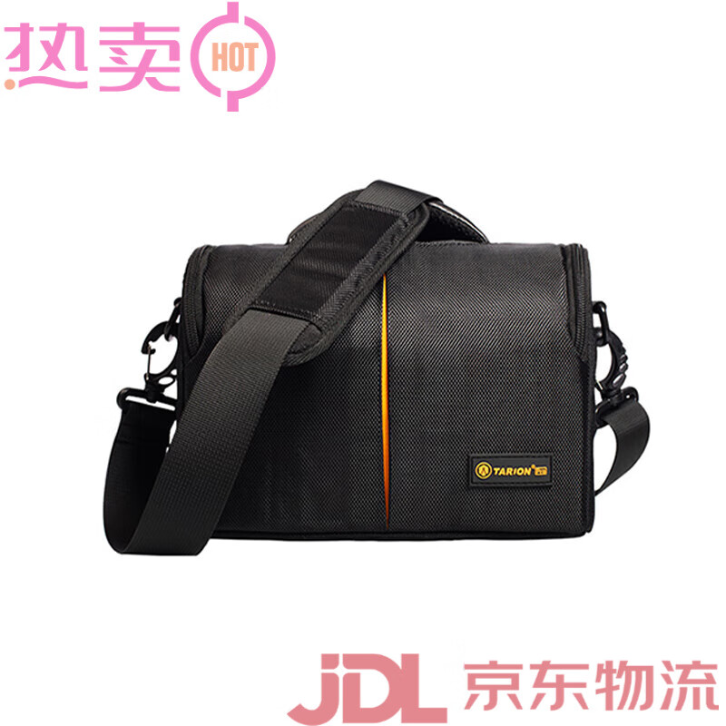 TARION圖玲瓏單肩相機(jī)包單反佳能適用攝影包斜挎大容量通勤收納內(nèi)膽包旅行背包 黑色