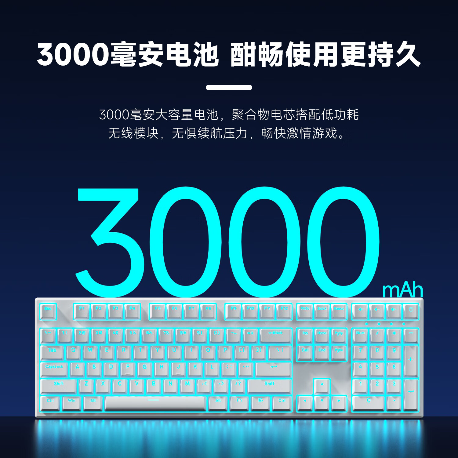 风陵渡F108三模机械键盘无线2.4G蓝牙有线全键无冲热插拔男女生高颜值办公游戏键盘平板手机通用 主题版:活力橙蓝光 芋泥轴