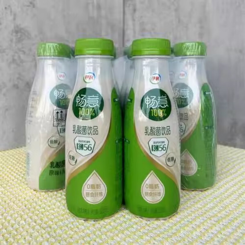伊利暢意乳酸菌飲品320ml暢意100乳酸菌低糖0脂飲料原味整箱 暢意乳酸菌320ml*12瓶(整箱)