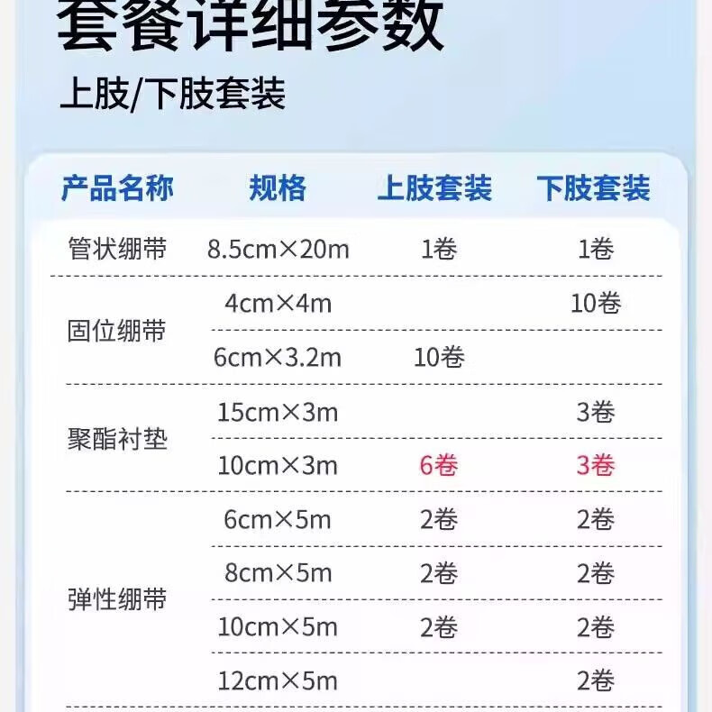 振德压力绷带套盒 上肢下肢款正品保障现货速发当日闪电发货 下肢绷带套盒