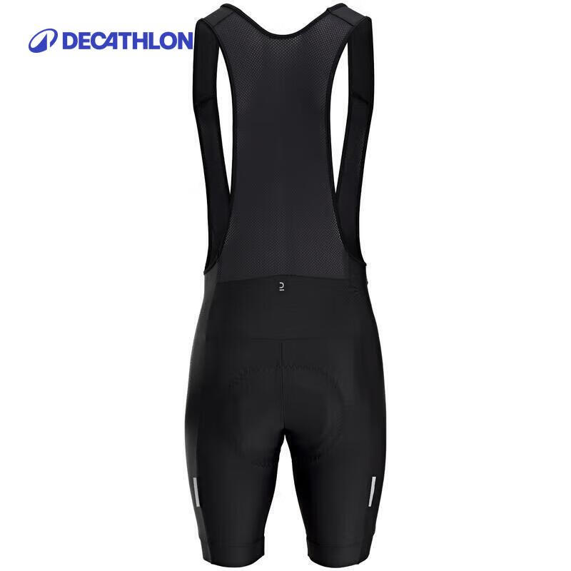 迪卡侬骑行裤RC100公路骑行背带短裤透气防护运动裤S4287750