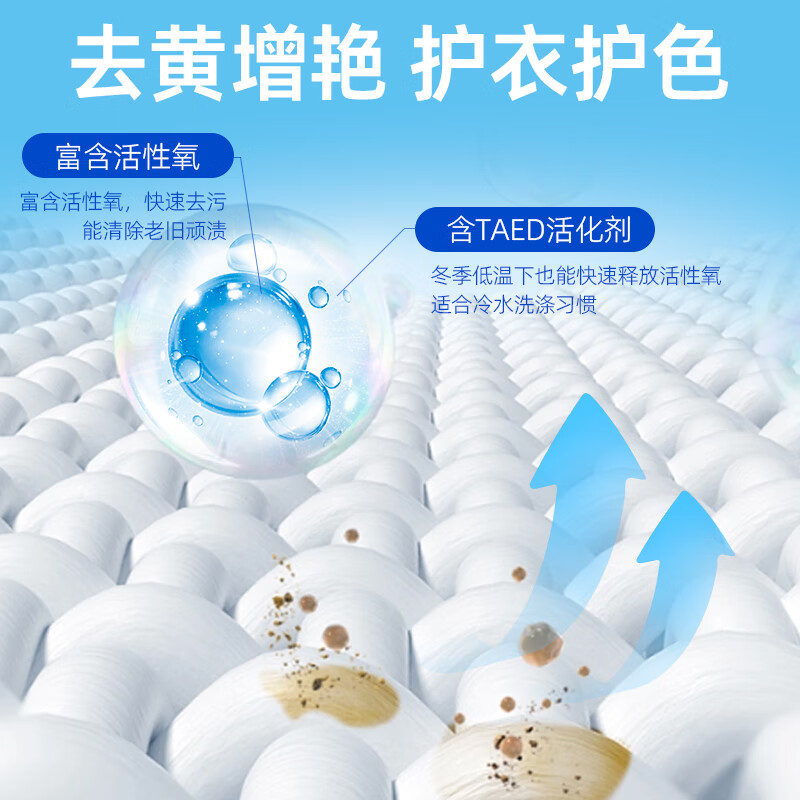活力28爆炸盐 去污增白去黄99.9%除菌率衣服漂白粉校服净 1.2kg*1桶