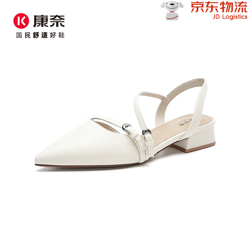 女鞋年夏季新款尖头法式仙女风复古百搭低跟