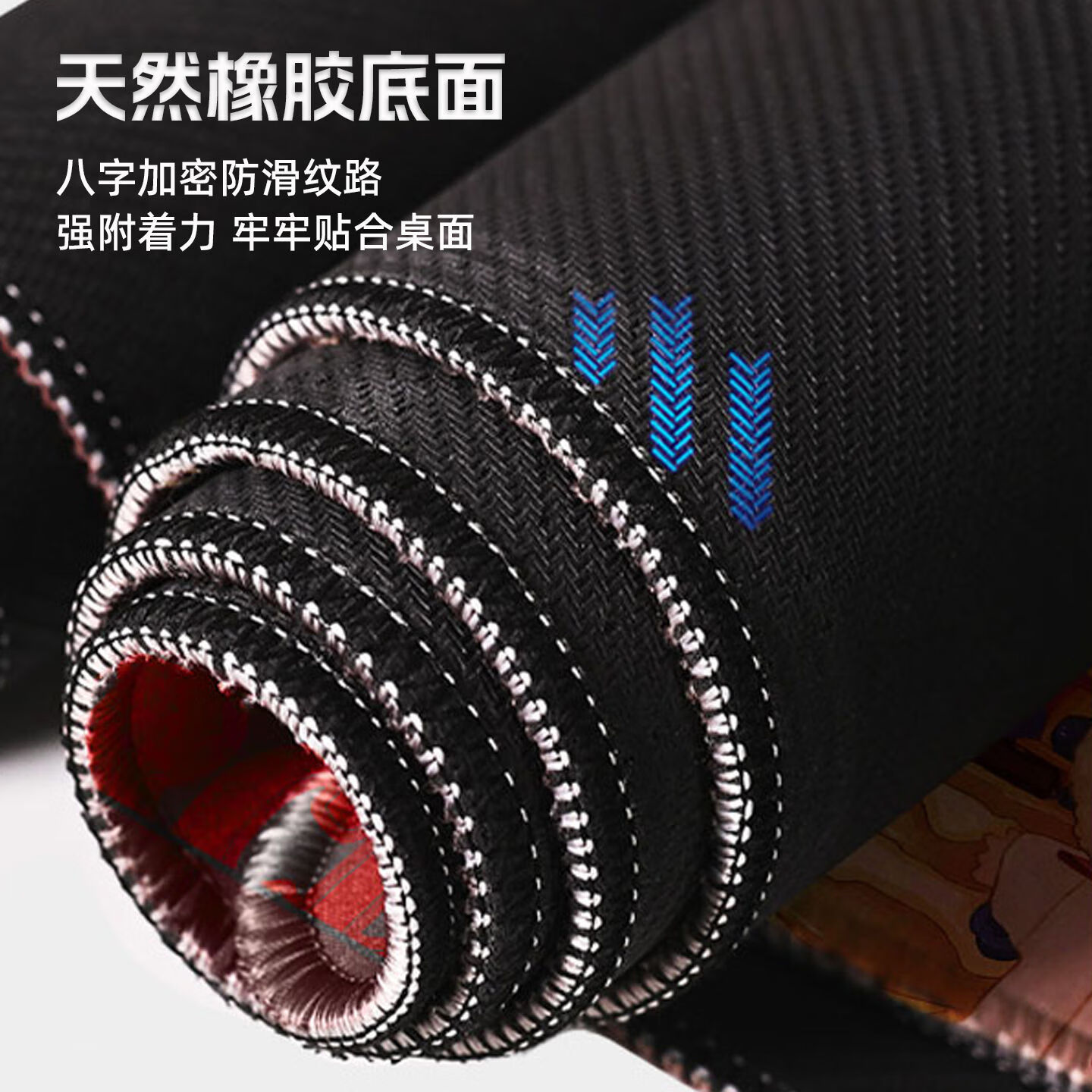 边缘行者鼠标垫超大加厚护腕锁边电脑桌垫赛博朋克2077二次元定制 CP24【 高清印制】 3mm900x400mm