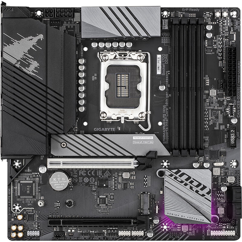 技嘉（GIGABYTE）B760M AORUS ELITE GEN5主板支持CPU14700KF/14600KF Intel B760 LGA 1700