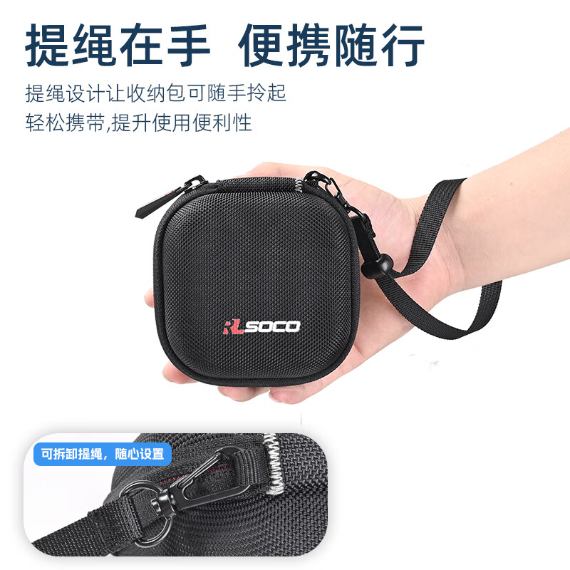 RLSOCO适用ANKER安克140W充电器收纳包氮化镓pd快充保护套壳硬壳保护盒 旅行便携整理收纳包-防摔抗压