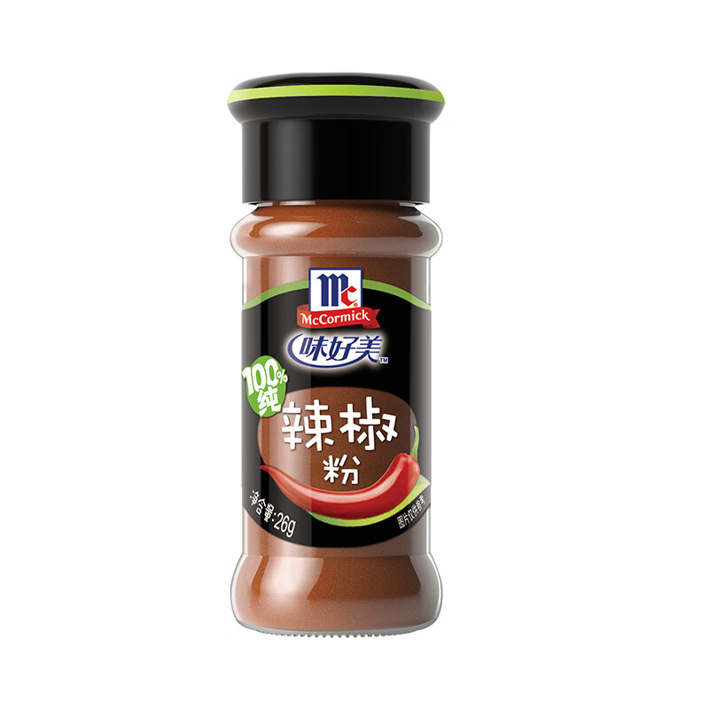 味好美（McCormicK） 香辛料调料 辣椒粉 26g 玻璃瓶装 烧烤烹饪调味料 自然香味