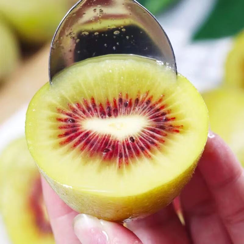 牛爱田 猕猴桃四川红心猕猴桃奇异果新鲜水果整箱 红心果15粒单果70-90g 自有农场