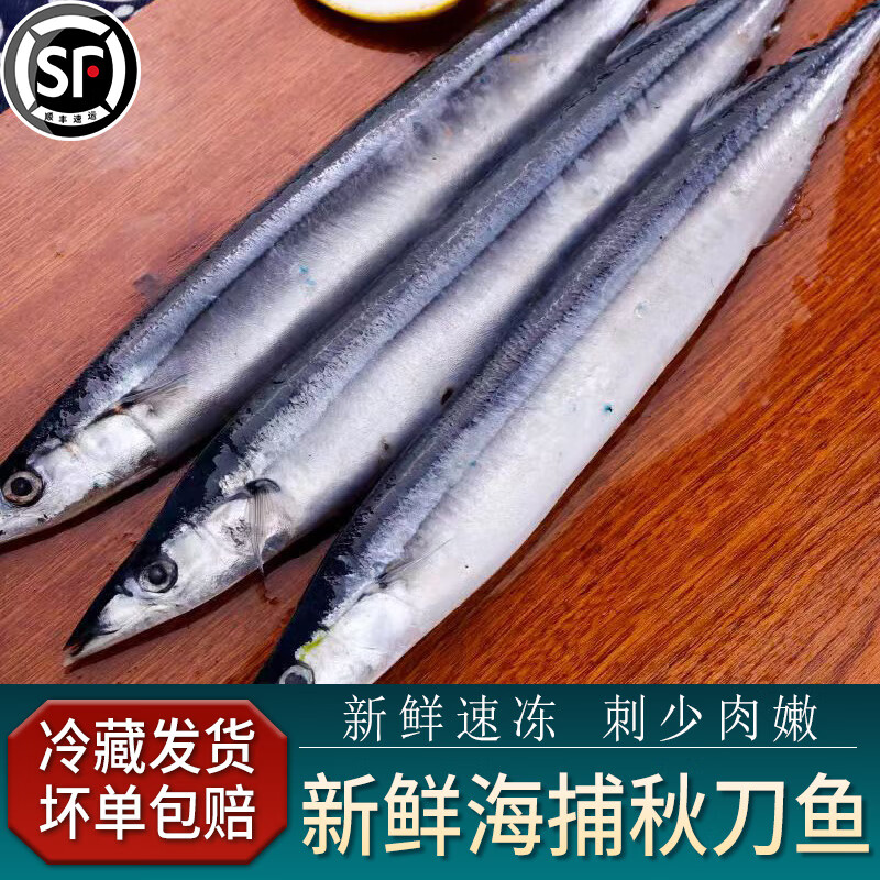 科德雅菲 6斤秋刀鱼新鲜冷冻深海鱼日式烧烤食材刀鱼1斤海鲜水产 4斤