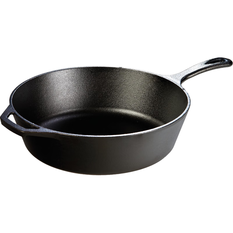 LODGE 洛磯 美國進(jìn)口鑄鐵煎鍋 30cm深型平底鍋 爐灶烤箱燒烤通用