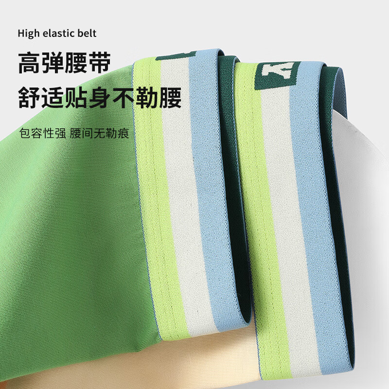 花花公子男士内裤男款纯棉四角短裤纯棉棉2025新款抗菌青少年平角裤 【10A抑菌】深灰+浅蓝+浅黄 3条 3XL (建议体重160-180斤)