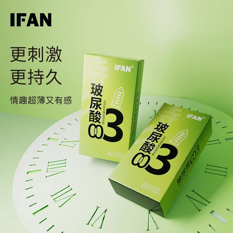 艾凡ifan避孕套艾凡AIDO避孕套小雨伞IFUN玻尿酸超薄螺纹03安全套米西 【情趣持久30只】颗粒+螺纹+润滑持久