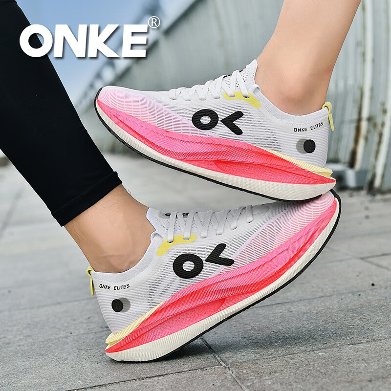 ONKE新款运动鞋女鞋春季透气轻便网面防滑减震健身休闲运动跑步鞋男 朝日 男女款 40
