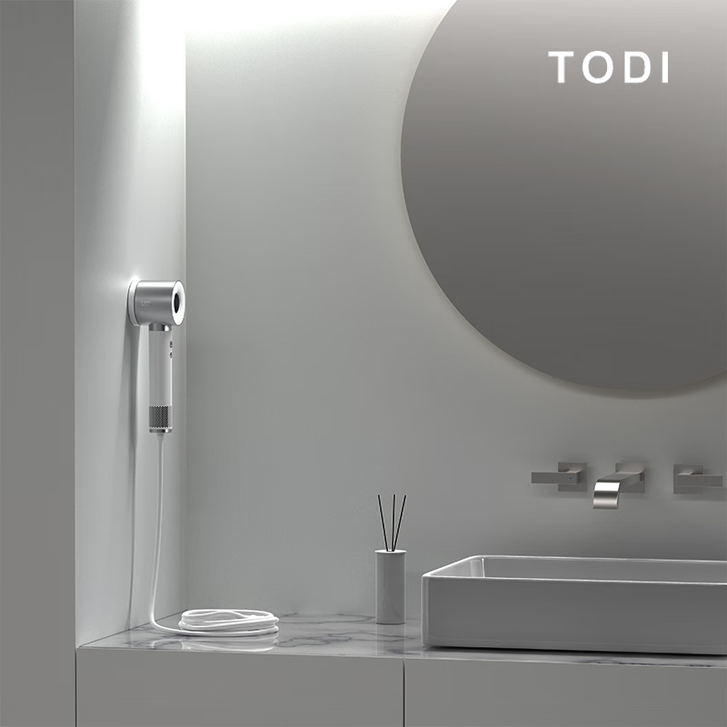 TODI高速吹风机 护发速干负离子电吹风 家用不伤发吹风筒尊享版 生日礼物送女友 月沙流银