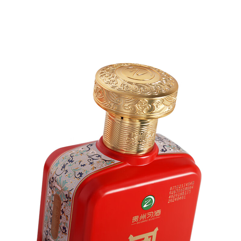 习酒【官方授权】酱香型白酒 送礼 习酒红 婚宴升学宴喜酒 53度 500mL 1瓶 习酒国韵红