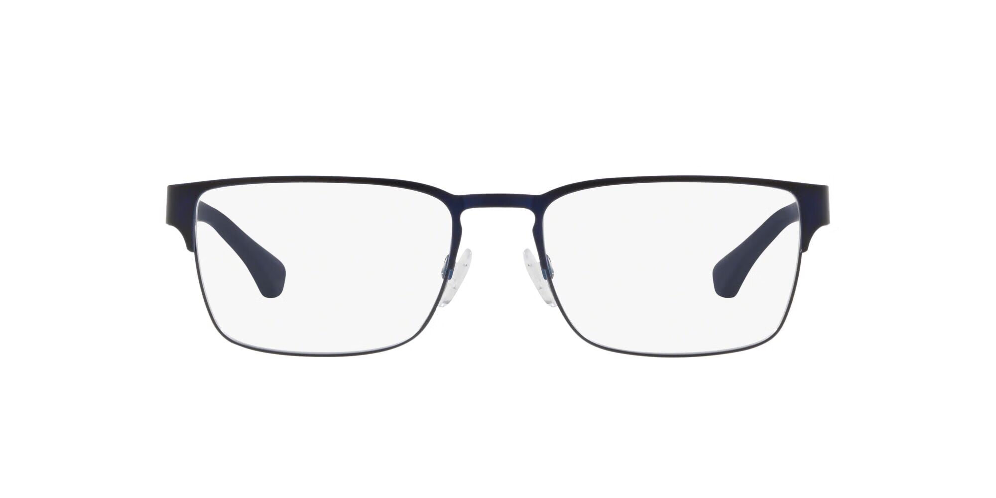 Emporio Armani 安普里奥·阿玛尼 男式 Ea1027 方形太阳镜, 哑光蓝色/演示镜片 哑光蓝色/演示镜片 55 mm