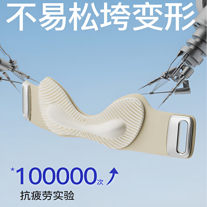 LUCYLEE美国髌骨带护膝专业级夏季运动登山跑步跳绳羽毛球护膝盖关节护具 夕雾灰【一对装】 【翼状硅胶气囊垫+3D散热槽】均码