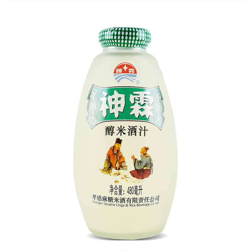 仁心食匠神霖醇米酒汁孝感米酒糯米酒釀醪糟汁月子米酒甜米酒480ml*3瓶裝 1瓶480ml米酒汁[嘗鮮]