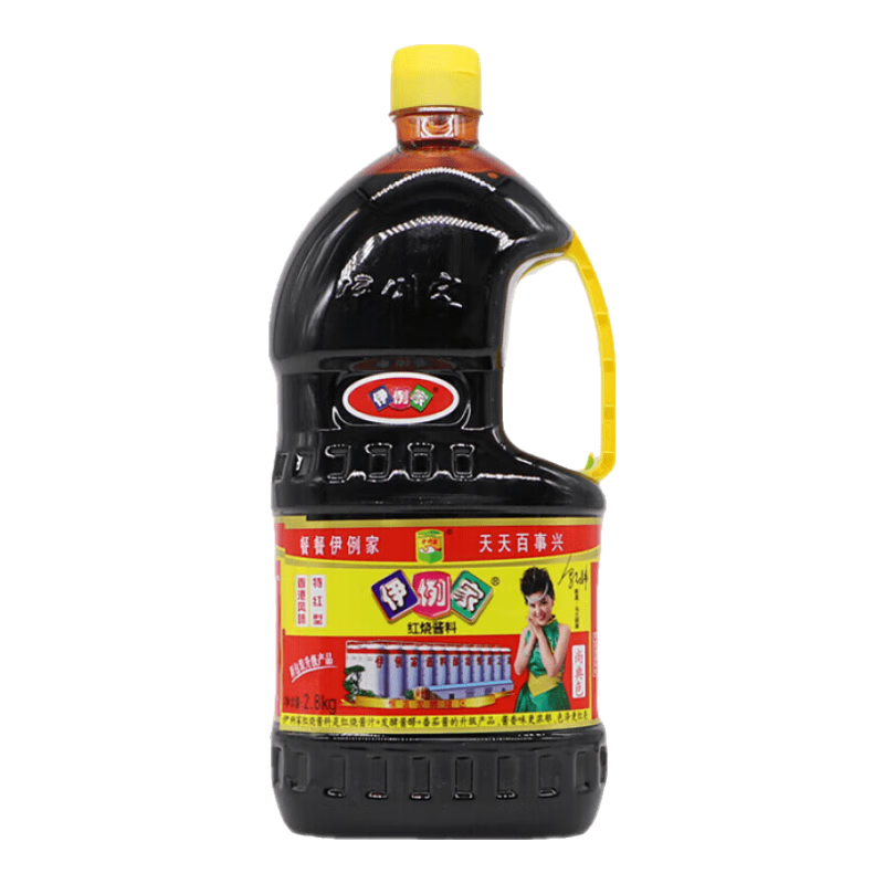 伊例家醬油紅燒醬料3.0kg特紅型伊例家老抽炒菜鹵肉上色醬汁調(diào)料