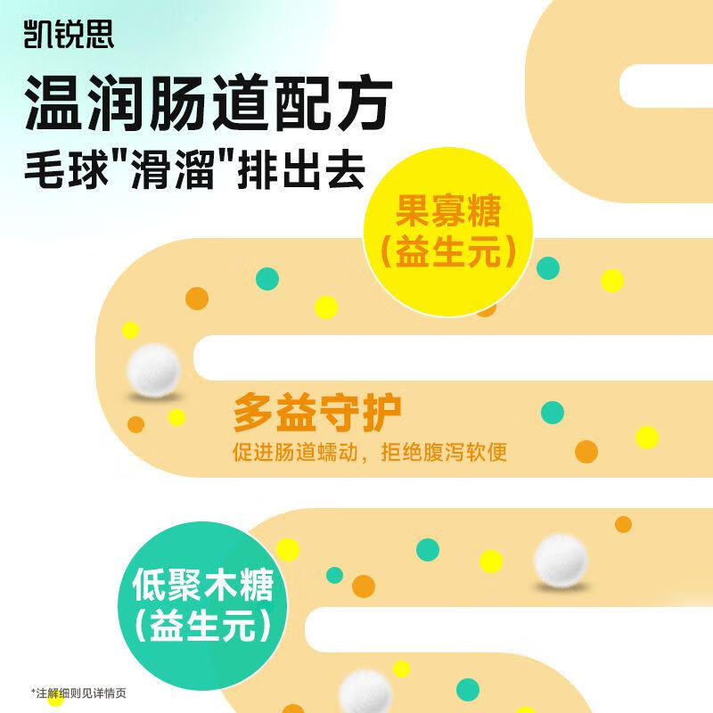 凯锐思 化毛膏幼猫成猫咪猫用营养膏猫咪吐毛球调肠胃排毛英短蓝猫120g 【温和排毛】化毛膏 120g*4支