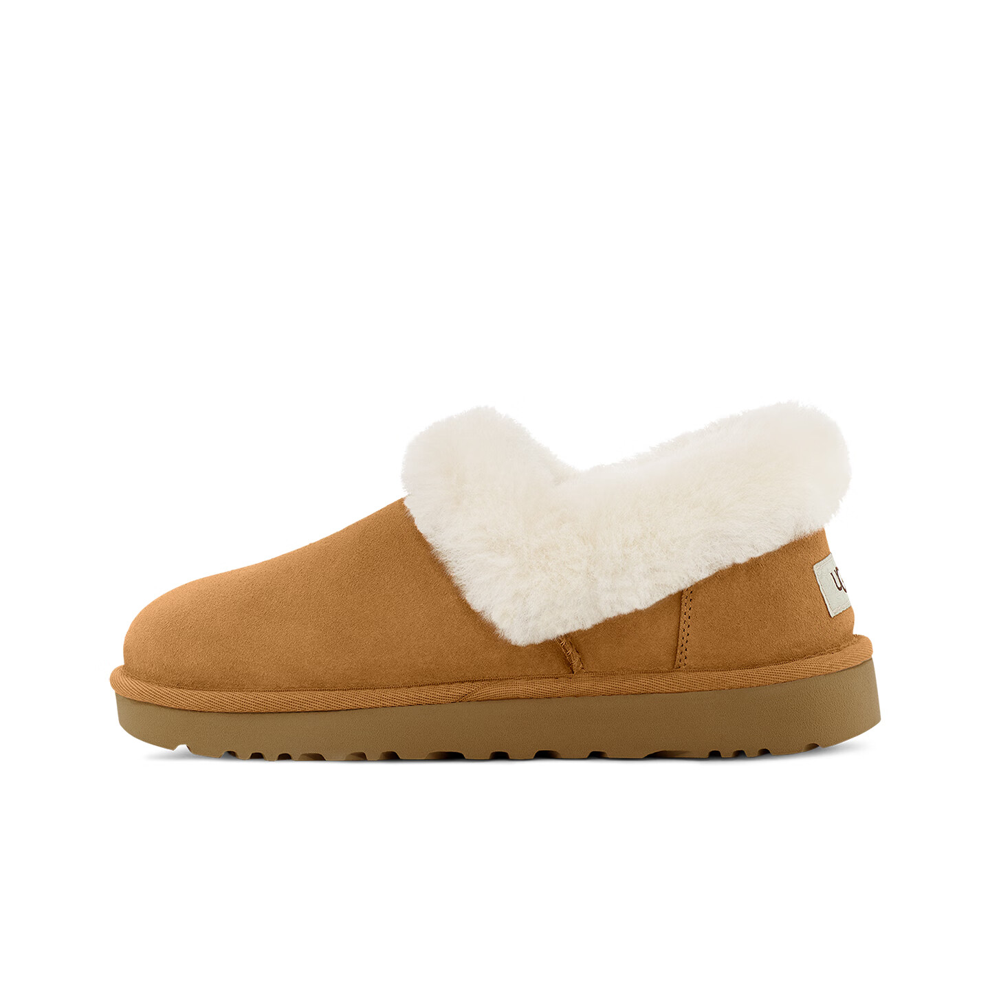 UGG秋季女士时尚舒适茸茸毛圈口平底休闲乐福鞋懒人毛毛鞋1119002 CHE | 栗色 38