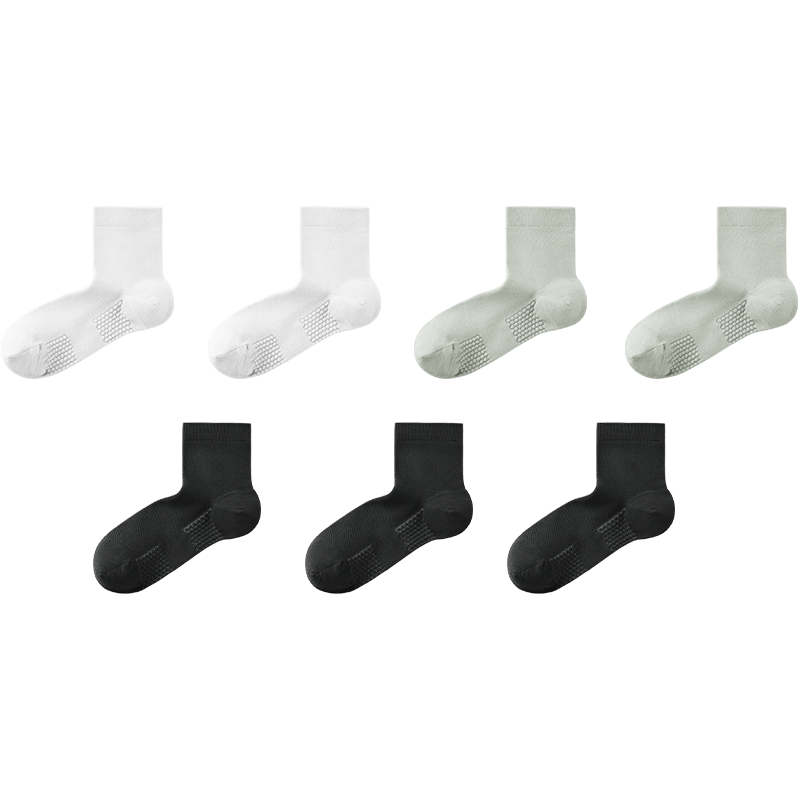 蕉下袜子男士中筒袜棉质防臭袜男吸汗抗菌耐磨秋冬四季 运动缓震