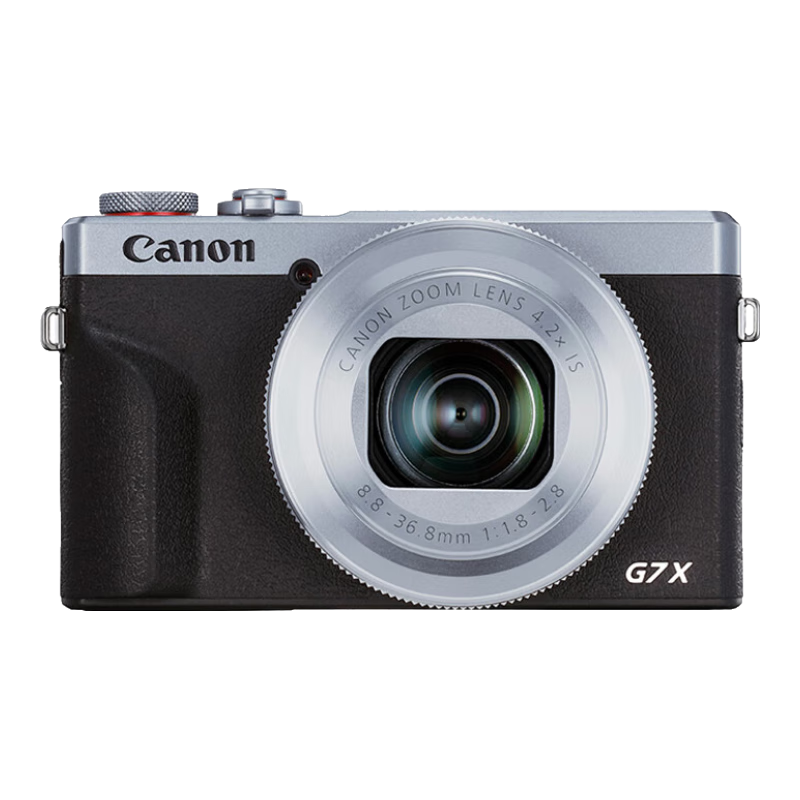 佳能（Canon）g7x2相機 g7x3專(zhuān)業(yè)數碼相機 vlog視頻拍攝網(wǎng)紅美拍家用直播4K便攜V1卡片機口袋照相機 G7X Mark III G7X3 銀色 官方標配【不含內存卡基礎配件 推薦購買(mǎi)套餐】