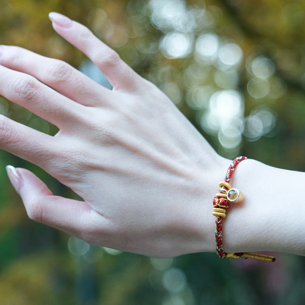 西灵逍阁杭州灵隐直发太岁红绳生肖八大本命佛平安守护转运珠微雕投影礼物 兔（文殊）【已过香】