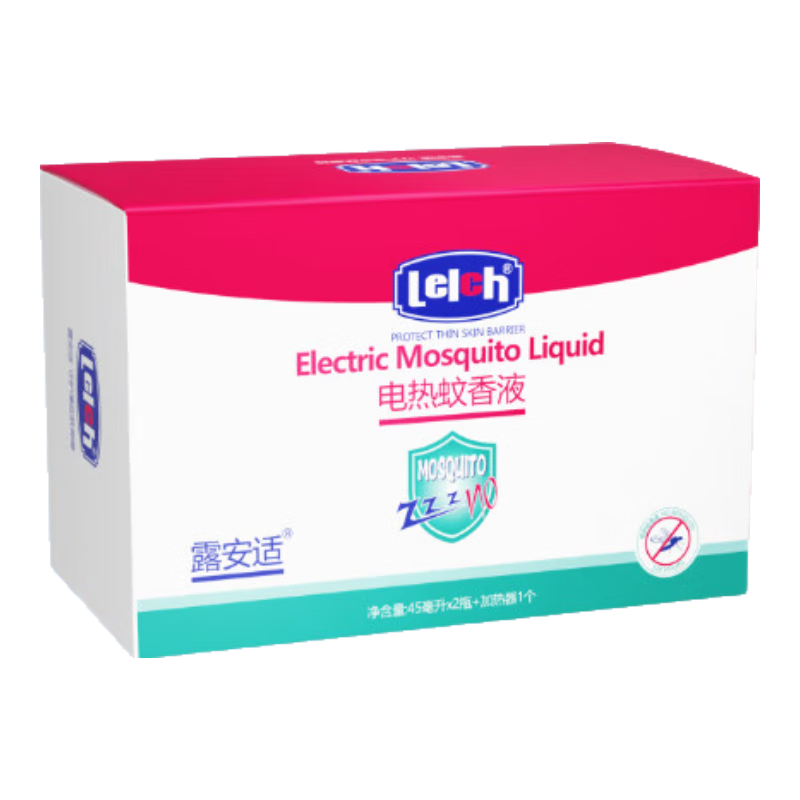 露安适（Lelch）蚊香液 驱蚊 家用电热蚊香液 驱蚊器 儿童驱蚊液 婴儿防蚊液  蚊香液2瓶+加热器