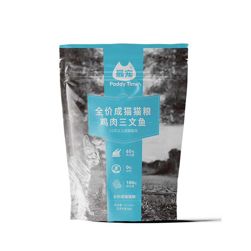 ��裨Paddy Time��è���޹�ȫ�۳�è��3.6kg������� ������ʳӪ��������ë������ 62.8Ԫ