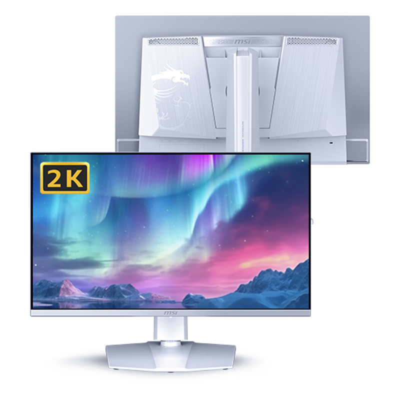 微星(MSI)極光X28 MAG 272QPW QD-OLED X28 27英寸2K280Hz QD-OLED顯示器0.03ms(GTG) HDR400游戲電競顯示屏