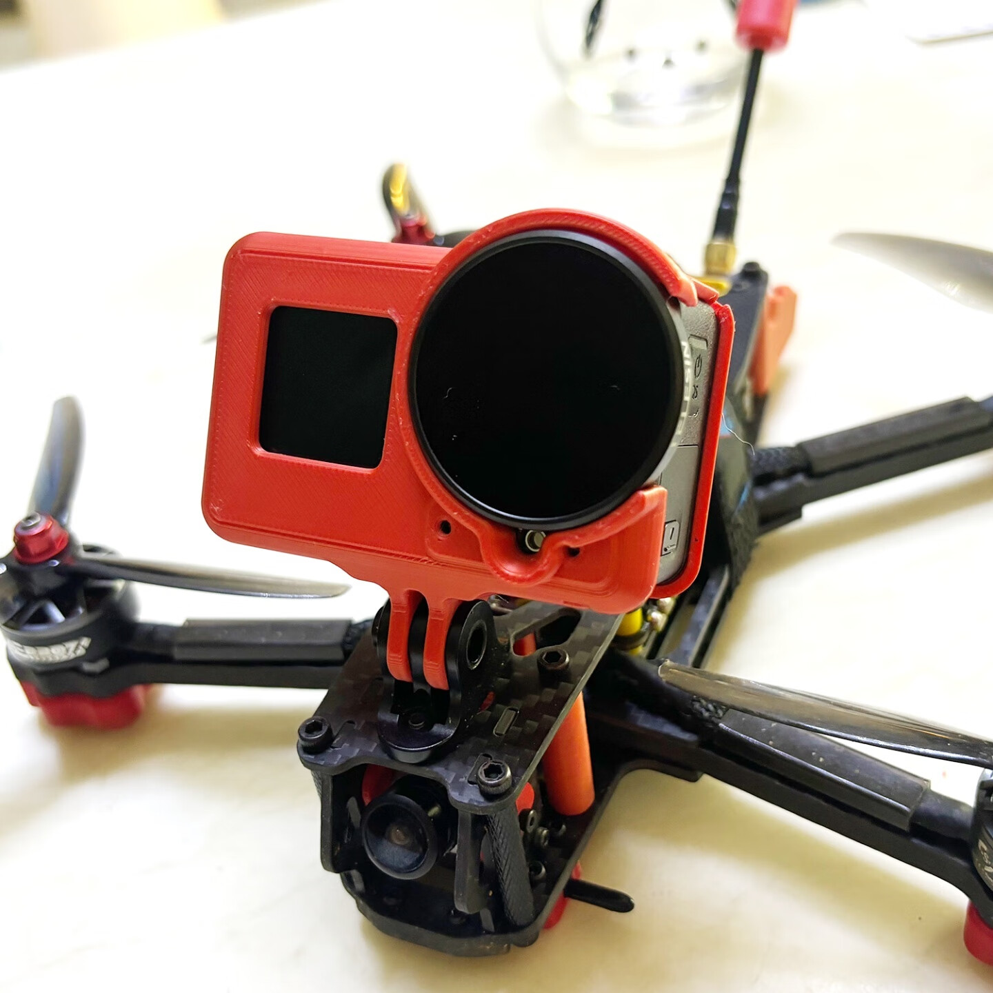 mdngdji大疆action3action4action5狗笼tpu打印穿越机相机笼摩托车头