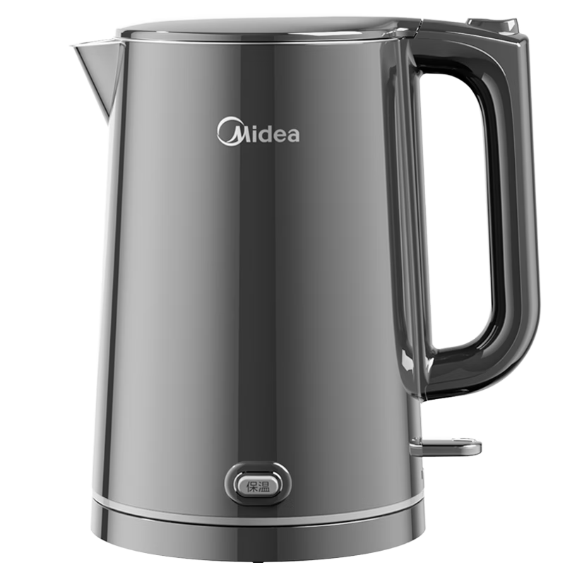 美的（Midea）烧水壶电水壶自动断电保温一体1.5L大容量无缝家用 304食品级不锈钢恒温冲奶泡茶MK-SHE1520