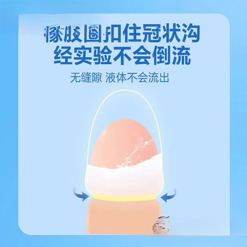 仅包头思 龟头套短款半截仅包头不戴套玻尿酸女性套套用品 M码+L M码有盒两只装