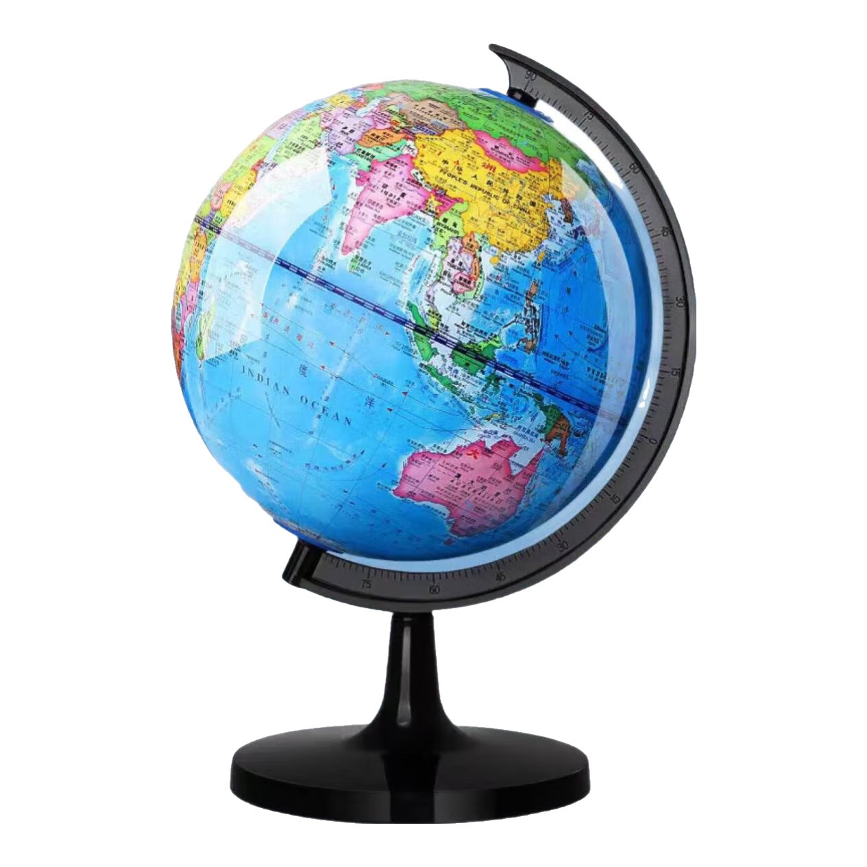 地球仪高清新款学生用正版大号初中生儿童启蒙地图摆件 【中号】地球仪-直径10.6cm-1个装