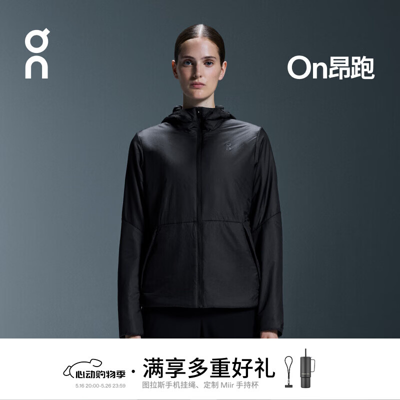 On昂跑 Trek Jacket Insulated 女款Trek系列户外夹克 Black 黑色 S